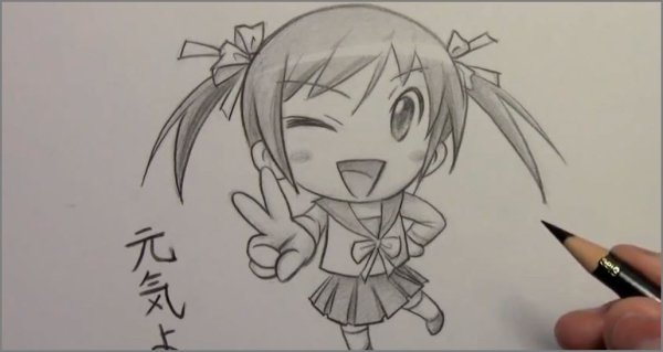 Аниме карандашом для начинающих