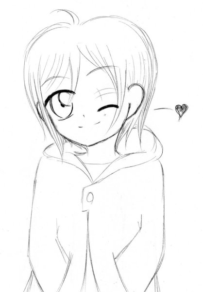 Рисунки для срисовки аниме