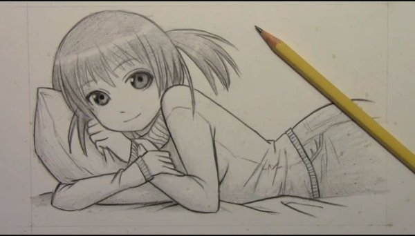 Аниме для срисовки карандашом