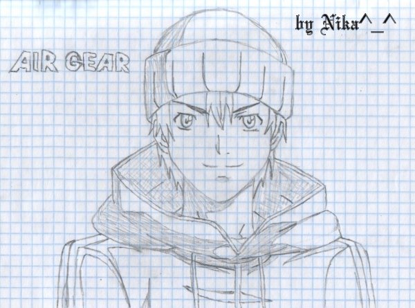 Аниме рисунки в тетради