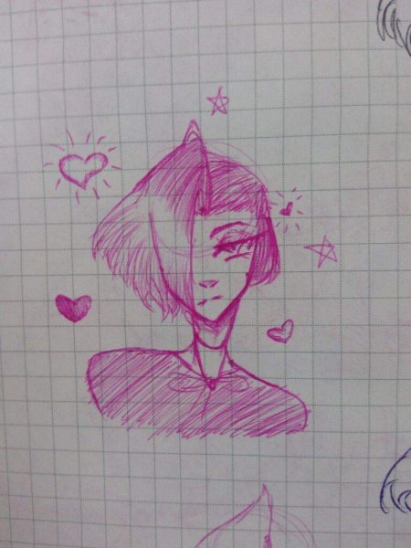 Аниме рисунки ручкой