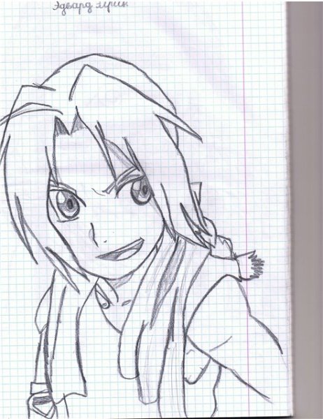 Аниме легкие рисунки на листе