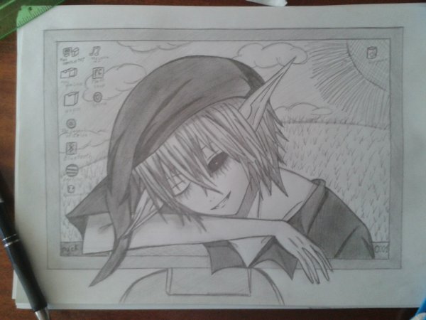 Бен утопленник для срисовки