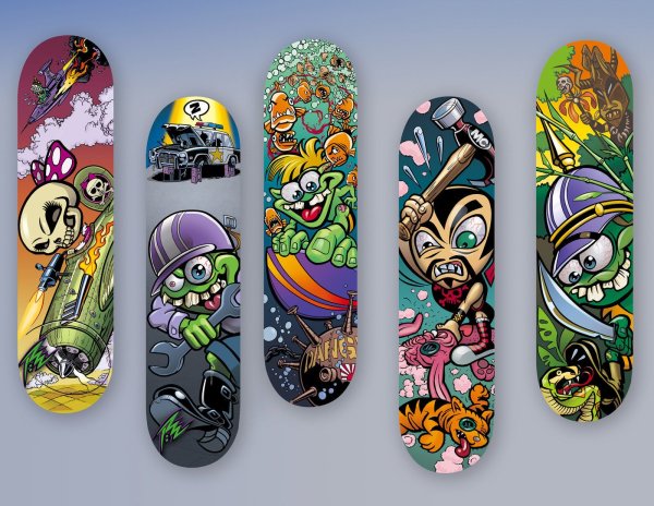 Принт на скейтборд