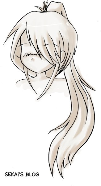 Аниме волосы для срисовки