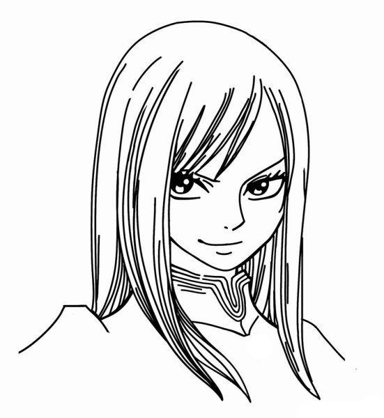 Хвост феи раскраска Эльза