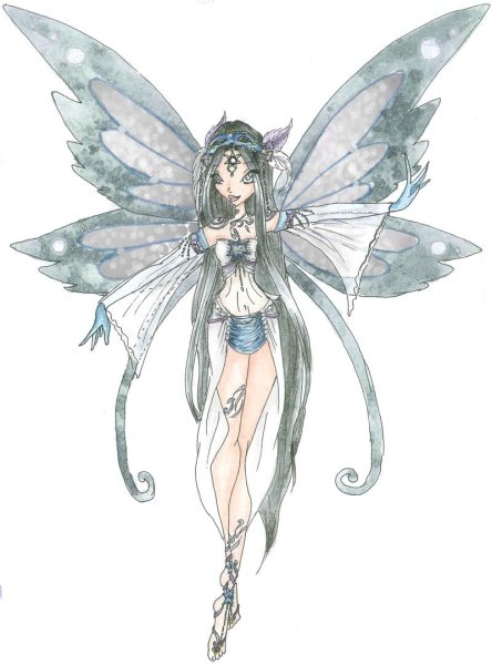 Рисование фей с крылышками