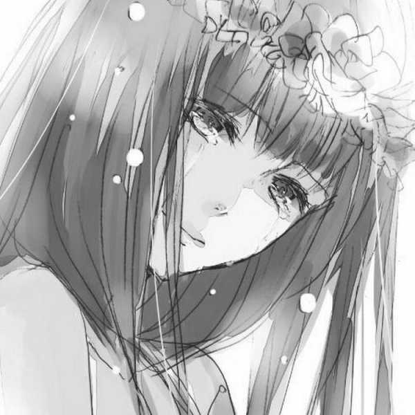 Аниме девушка плачет