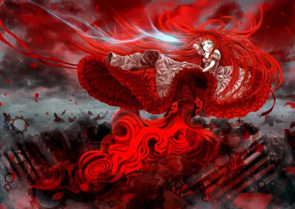 Арт в красных тонах