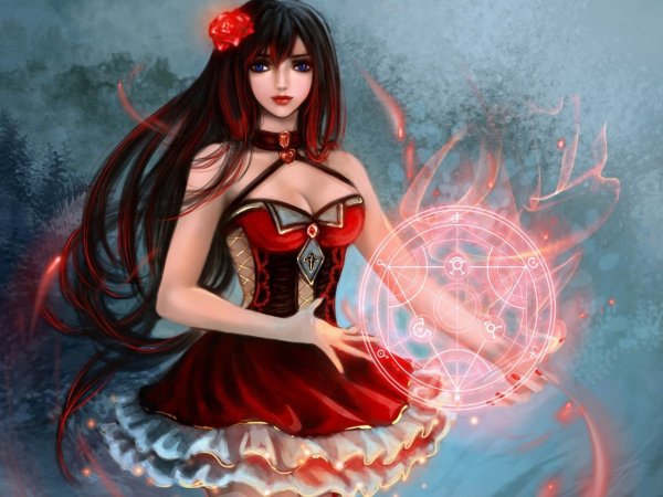 Девушка в Красном фэнтези