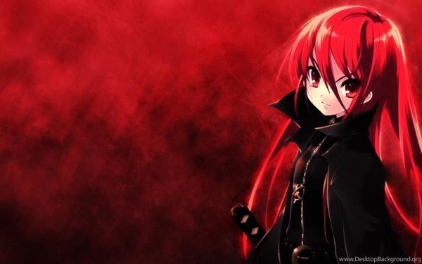 Аниме в красных тонах
