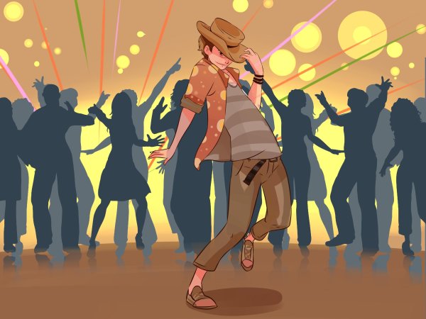 Танцующий человек арт