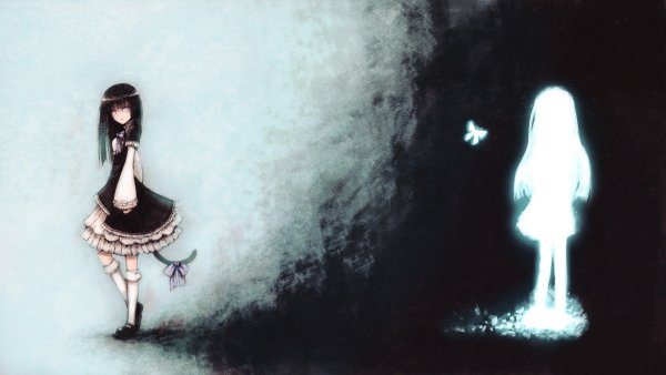 Аниме парень призрак