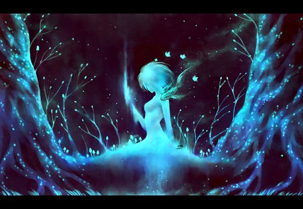 Аниме девушка дух