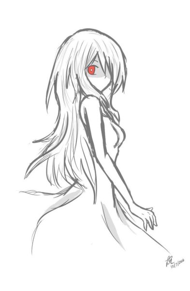 Девушка призрак арт