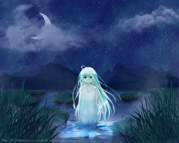 Девочка в темном лесу