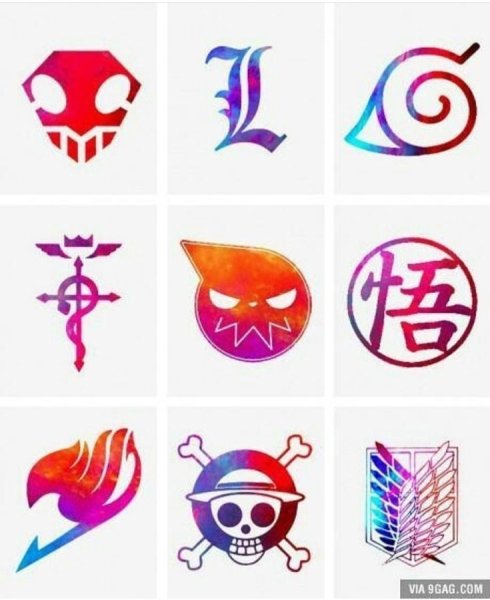 Аниме значки