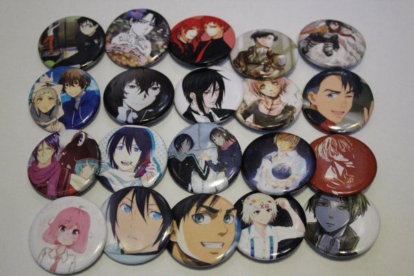 Аниме значки черно белые