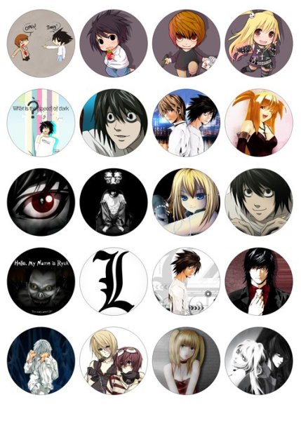 Маленькие значки аниме