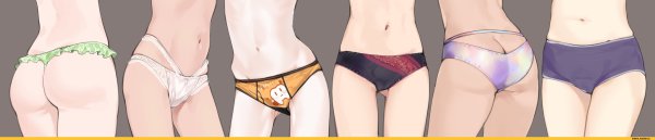 Тян в трусах