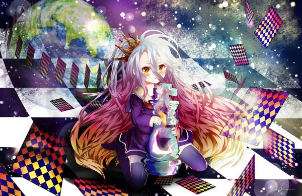 No game no Life Широ арт
