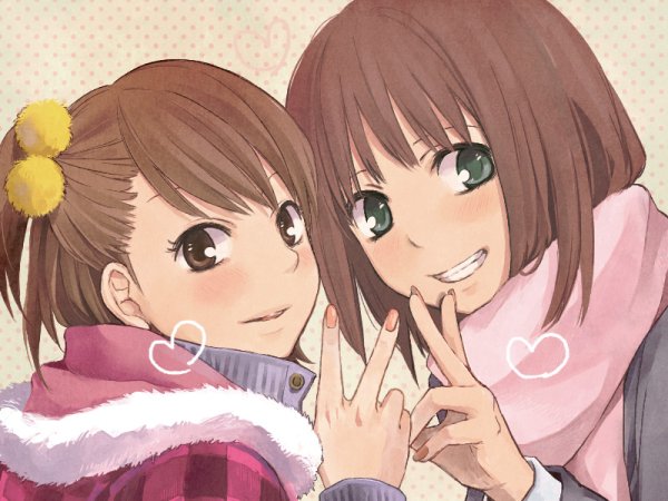 Аниме две подруги