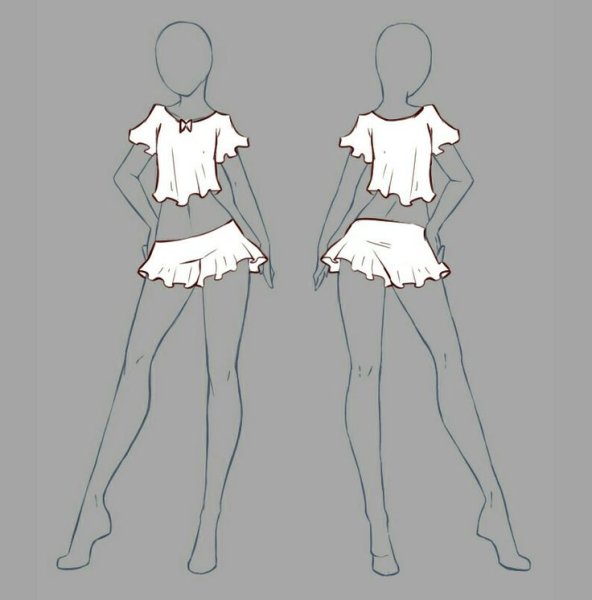 Одежда для рисования девушек