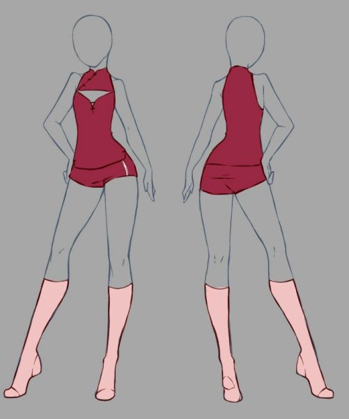 Одежда для рисования девушек