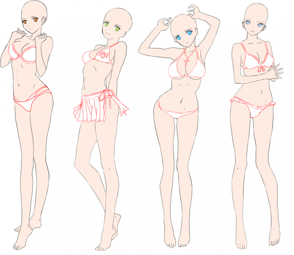 Манекен для рисования девушка