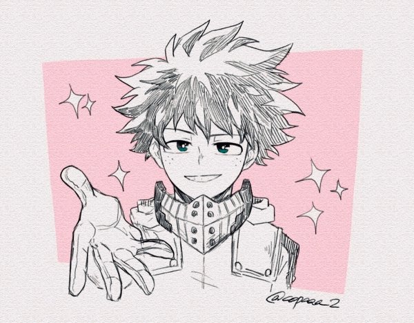 Изуку Мидория скетч