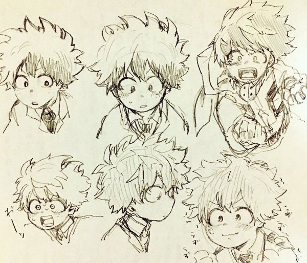 Изуку Мидория скетч