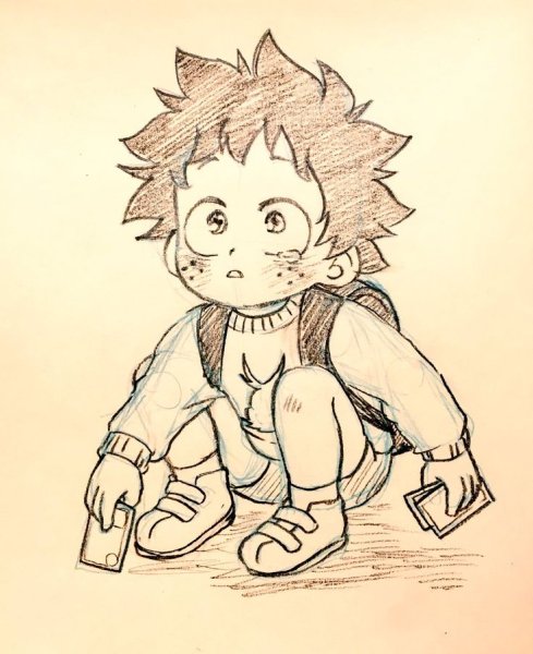 Мидория Изуку рисовать