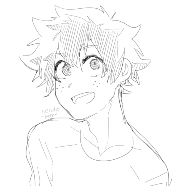 Изуку Мидория длясрисовки