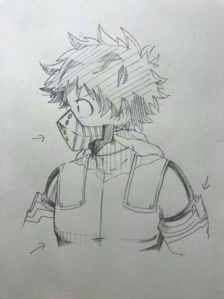 Мидория набросок