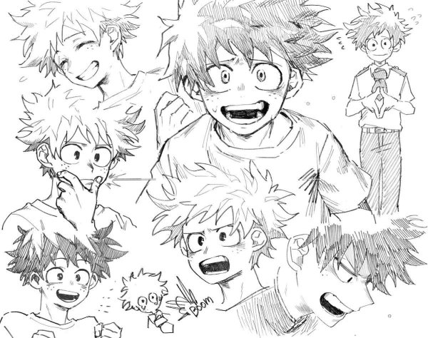 Изуку Мидория скетч