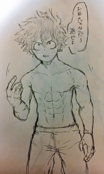 Изуку Мидория скетч