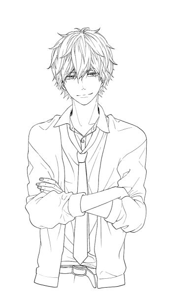 Раскраски аниме мальчики