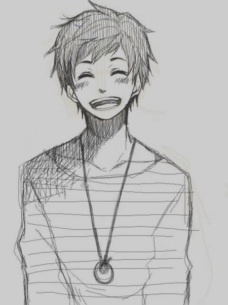 Срисовать аниме мальчики