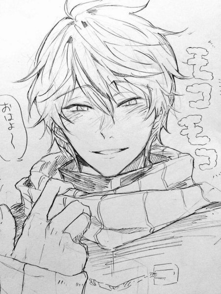 Наброски аниме парней