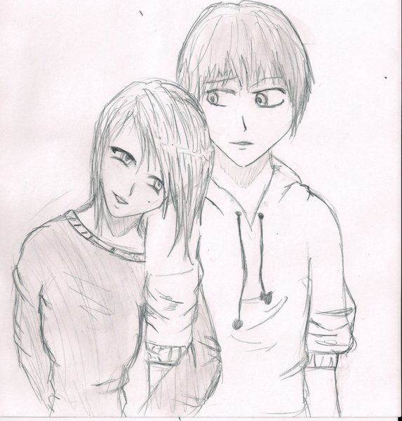 Аниме парочки срисовать