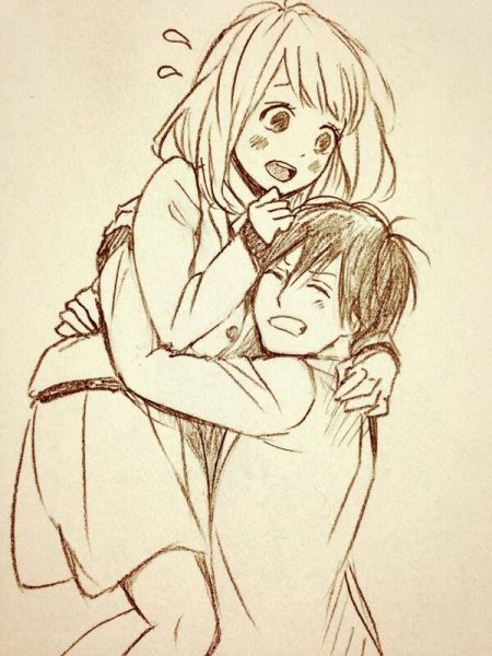 Аниме набросок семьи