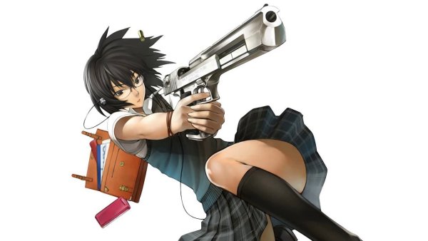 Аниме персонаж с пушкой