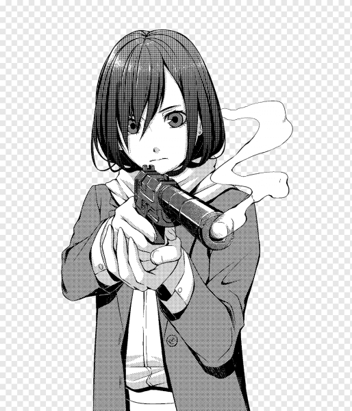 Аниме девочка с каре