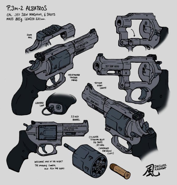 Пистолет референс спереди