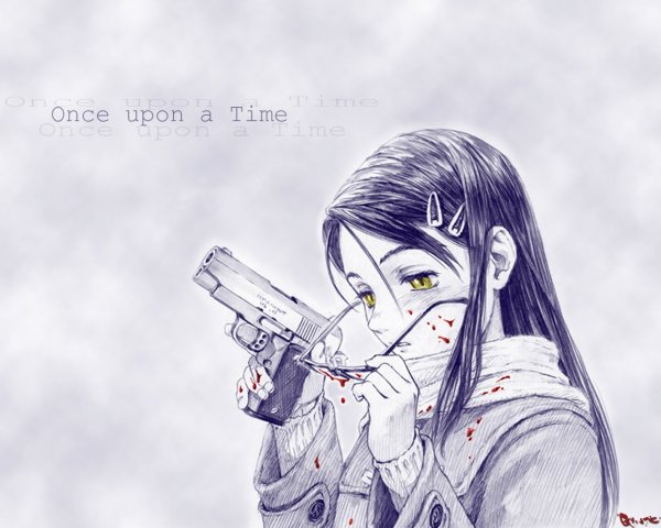 Пистолет к виску аниме