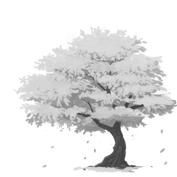 Аниме деревья фотошоп