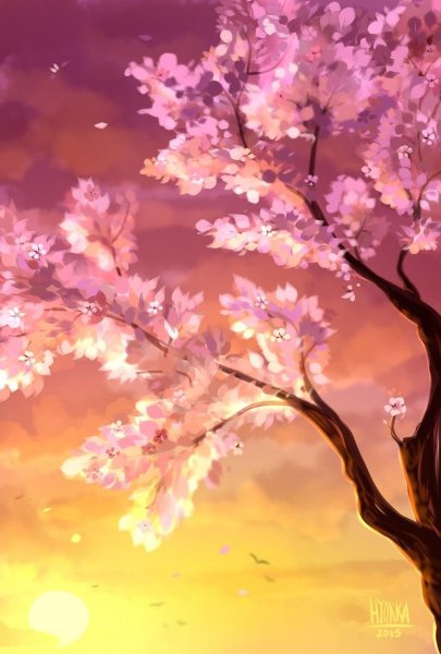 Аниме Сакура дерево