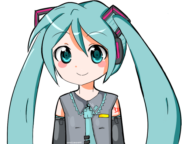 Аниме Хатсуне Мику для срисовки