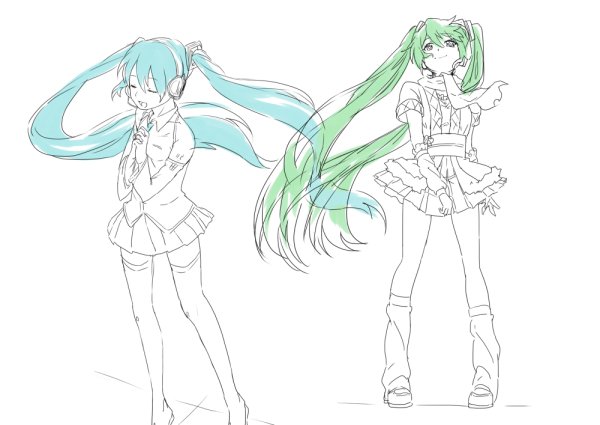 Хатсуне Мику скетч