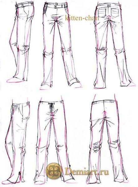 Брюки туториал мужские